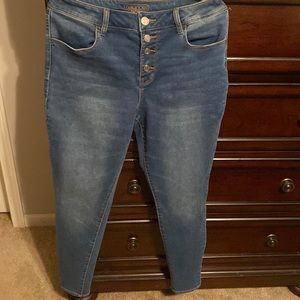Maurices brand, High Rise skinny.